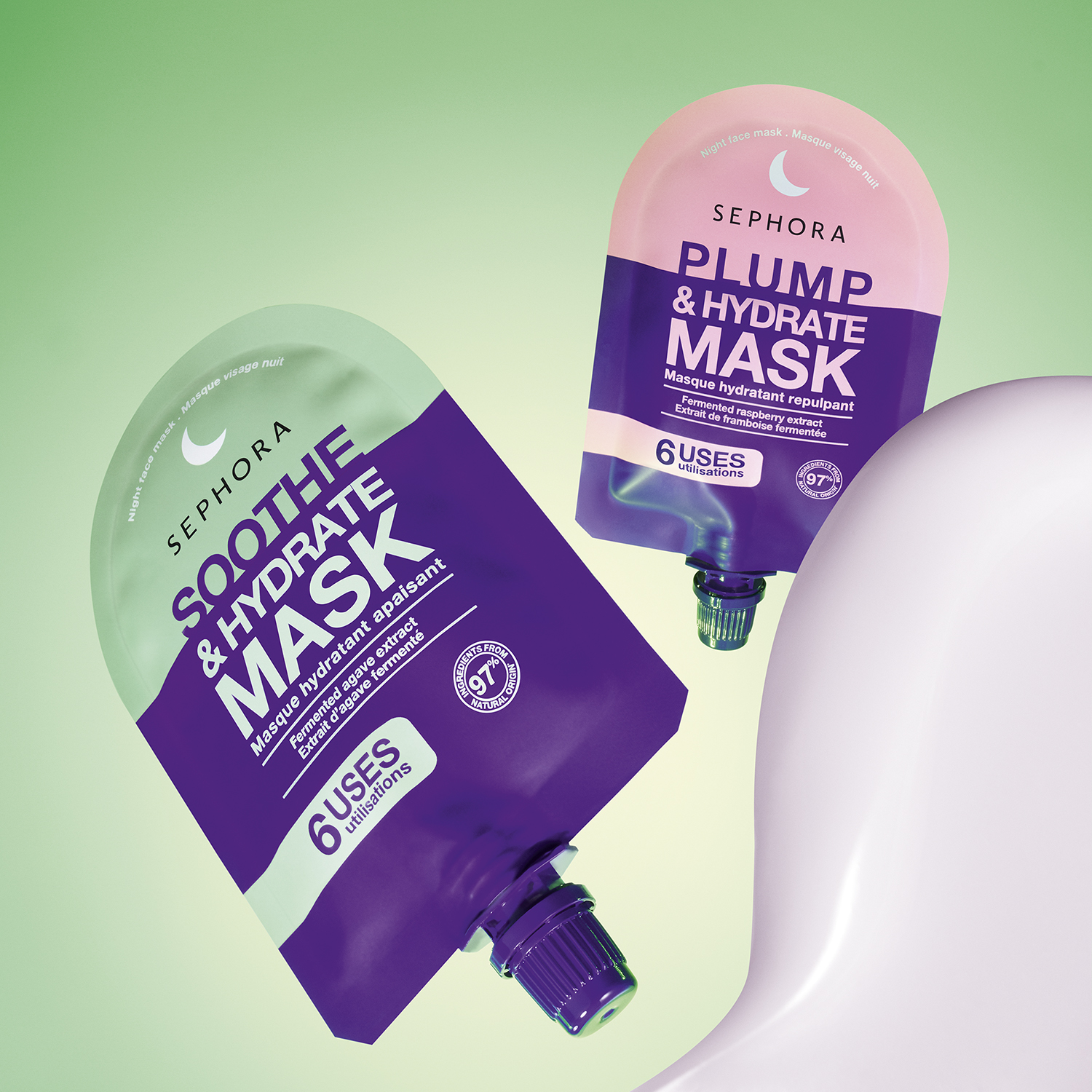 MASCARILLA FACIAL DE NOCHE (MASCARILLA TEXTURA GEL-CREMA ENVOLVENTE HIDRATANTE)